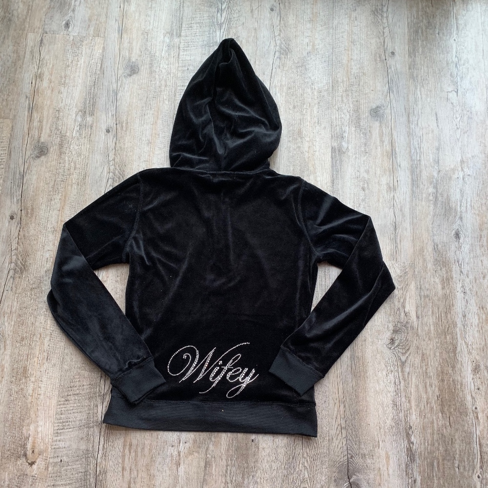 Velour Wifey Hoodie Size Small